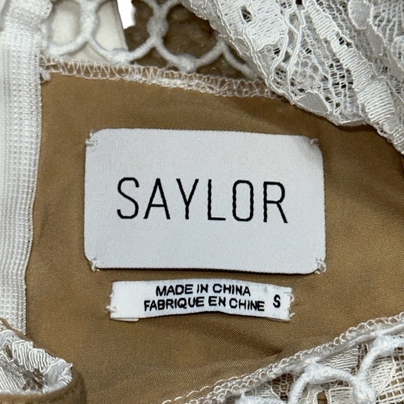 Saylor White Lace Karalyn Mini Dress Womens S - Picture 5 of 9